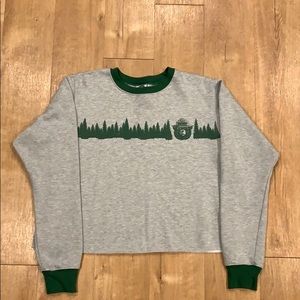 Smokey long sleeve crop top